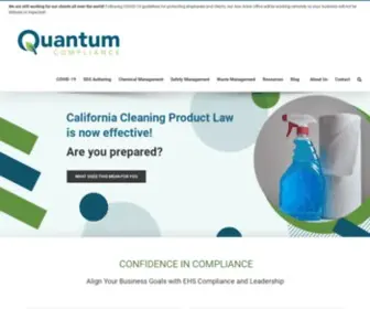 Usequantum.com(EHS Compliance Software Solutions) Screenshot