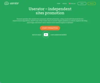 Userator.com(социальные факторы) Screenshot