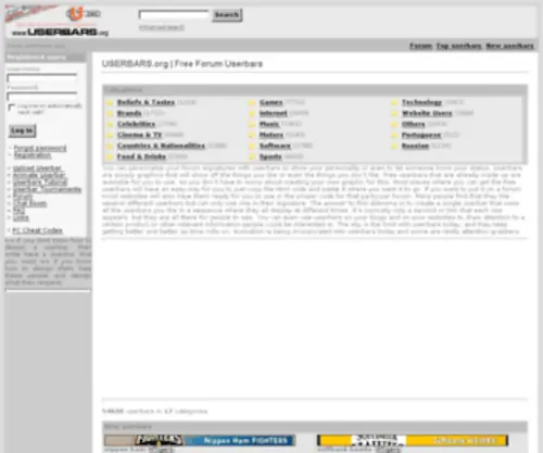 Userbars.org(Free Forum Userbars) Screenshot