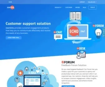 Userecho.com(Online customer support solution) Screenshot