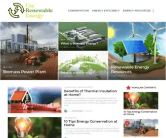 Userenewablenergy.com(Use Renewable Energy) Screenshot