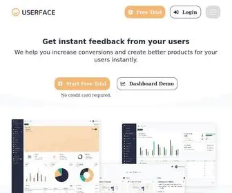 Userface.com(Get instant feedback from your users) Screenshot