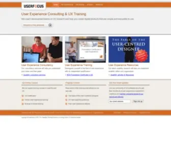 Userfocus.co.uk(User experience UX consultancy & usability training from Userfocus) Screenshot