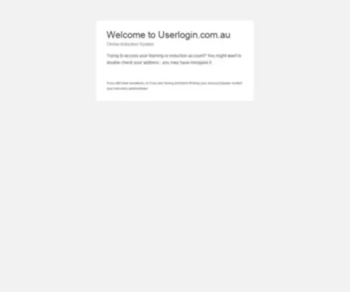 Userlogin.com.au(Online Induction Software) Screenshot