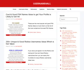 Username4ALL.com(Username4All) Screenshot