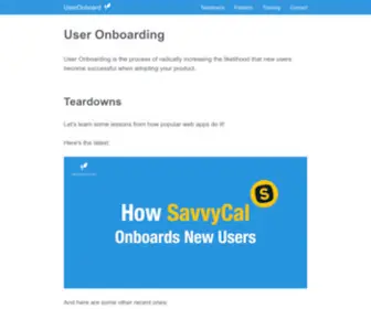 Useronboard.com(User Onboarding) Screenshot