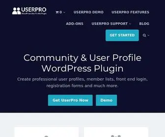 Userproplugin.com(Community & User Profile WordPress Plugin) Screenshot