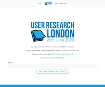 Userresearchlondon.com(User Research London) Screenshot