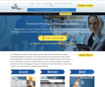 Usersolutions.com(Production Planning) Screenshot