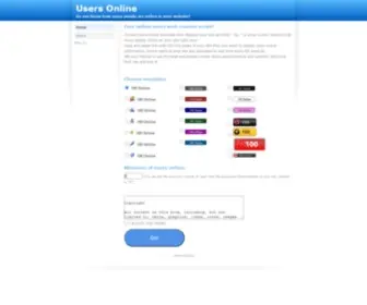 Usersonline.org(Free Users Online Counter for your website) Screenshot