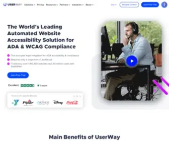 Userway.org(Make your website accessible in minutes with UserWay's Accessibility Solutions) Screenshot