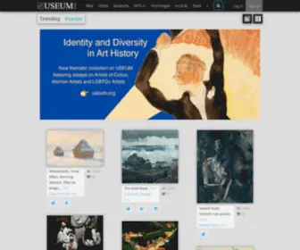 Useum.org(Interactive Fine Art Gallery & Museum USEUM) Screenshot