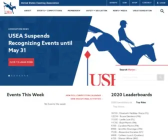 Useventing.com(The USEA is a non) Screenshot