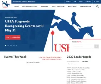 Useventing.com(USEA, United States Eventing Association, Inc) Screenshot