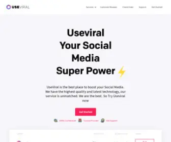 Useviral.com(Social Media Marketing Service) Screenshot