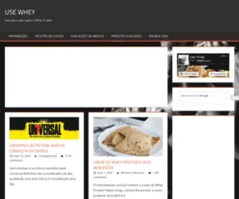Usewhey.com.br(Use Whey) Screenshot