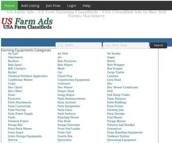 Usfarmads.com(USA Farm and Ranch Equipments) Screenshot