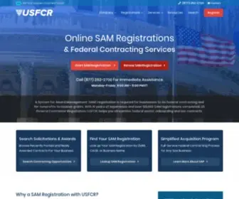 USFCR.com(System for Award Management (SAM)) Screenshot