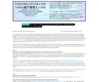 Usfiareceiver.com(USFIA Receivership Home) Screenshot