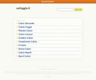 Usfoggia.it(US Foggia) Screenshot