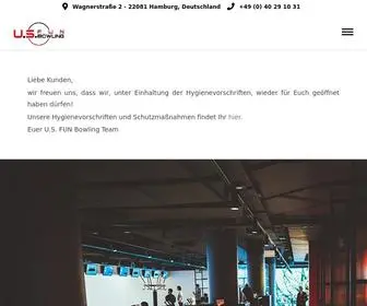 Usfun-Bowling.de(Willkommen im U.S) Screenshot