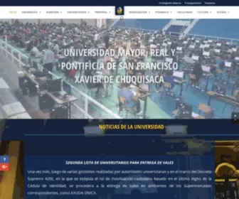 USFX.info(Universidad de San Francisco Xavier) Screenshot