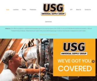 Usginc.com(Universal Supply Group) Screenshot