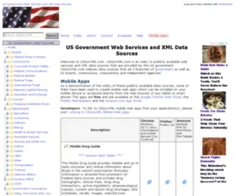 UsgovXml.com(US Government Web Services and XML Data Sources) Screenshot