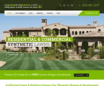 Usgrassandgreens.com(Phoenix, AZ Artificial Grass & Putting Greens) Screenshot