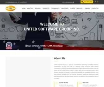 Usgrpinc.com(United Software Group INC) Screenshot