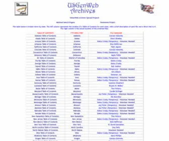Usgwarchives.net(USGenWeb Archives) Screenshot