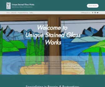 Usgworks.com(Unique Stained Glass Works) Screenshot