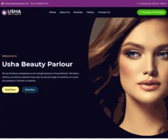 Ushabeautyparlour.com(Usha Beauty Parlour) Screenshot