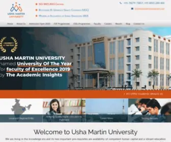 Ushamartinuniversity.com(Usha Martin University) Screenshot