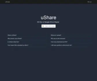 Ushare.pro(Easy way to share your drive) Screenshot