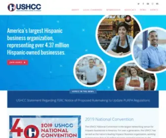 USHCC.com(The United States Hispanic Chamber of Commerce) Screenshot