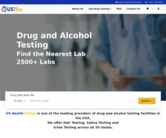 Ushealthtesting.com(US Health Testing) Screenshot