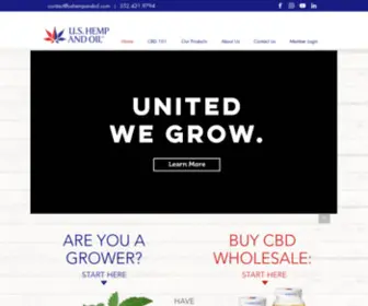 Ushempandoil.com(CBD Oil Processing) Screenshot