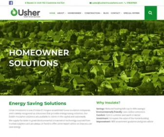 Usherinsulations.com(External & Attic Insulation) Screenshot