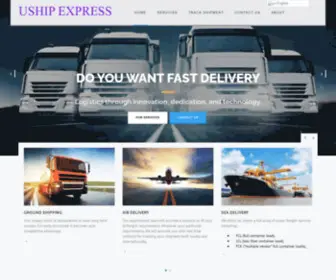 Uship-Express.com(World Wide Shipping) Screenshot