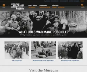 USHMM.com(United States Holocaust Memorial Museum) Screenshot