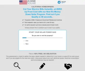 Ushomesolar.com(Solar Savings Check) Screenshot