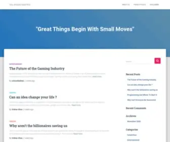 Ushouldread.com(Great Things Begin With Small Moves) Screenshot