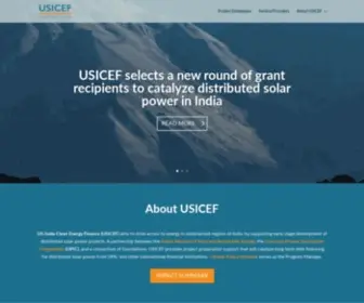 Usicef.org(US-India Clean Energy Finance (USICEF)) Screenshot