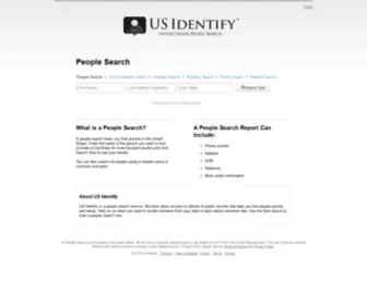 Usidentify.com(US Identify) Screenshot