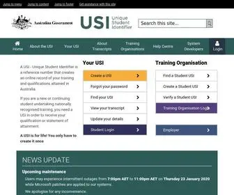 Usi.gov.au(Unique Student Identifier) Screenshot