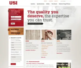 Usiinc.com(Insulation Contractor for Residential and Commercial Builders) Screenshot