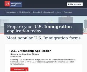 Usimmigration-Online.com(U.S Immigration) Screenshot