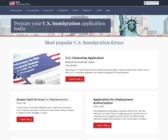 Usimmigration.org(U.S Immigration) Screenshot