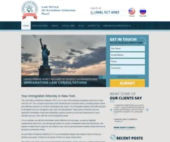 Usimmigrationlawoffice.org(Law Office of Katerina Utekhina) Screenshot